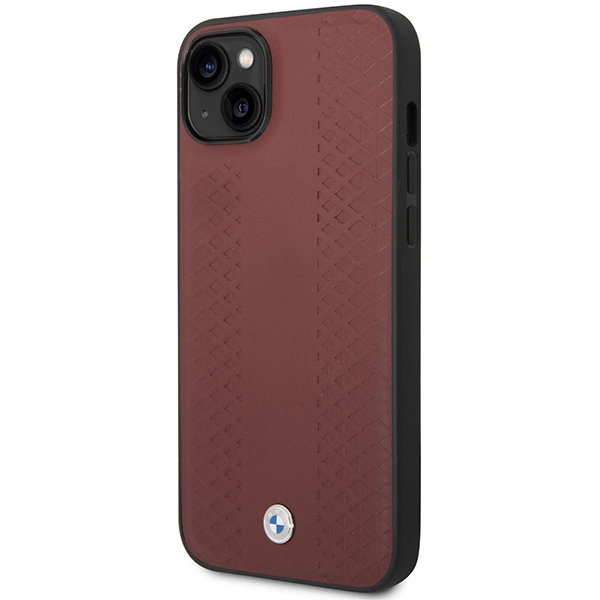 BMW odinis dėklas iPhone 14 6.1 – burgundiškas