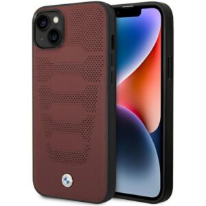 BMW odinis dėklas iPhone 14 6,1" – burgundiškas