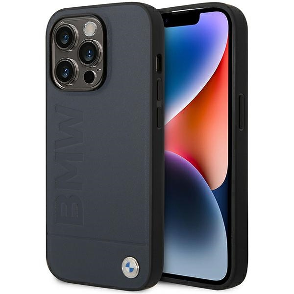 BMW Signature MagSafe dėklas iPhone 14 Pro Max – tamsiai mėlynas