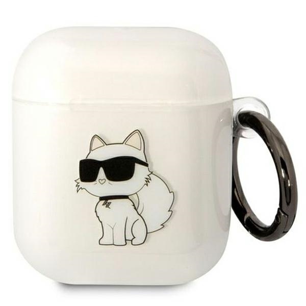 Karl Lagerfeld AirPods 1/2 dėklas – skaidrus Choupette