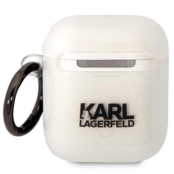Karl Lagerfeld AirPods 1/2 dėklas – skaidrus Choupette