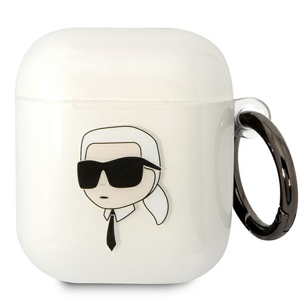 Karl Lagerfeld skaidrus dėklas AirPods 1/2 – Karl's Head