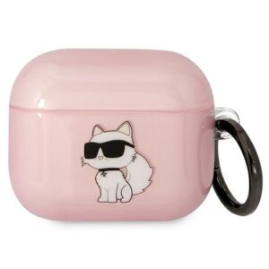 Karl Lagerfeld dėklas AirPods 3 – rožinis Choupette