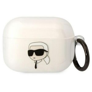 Karl Lagerfeld dėklas AirPods Pro (1 gen.) – skaidrus