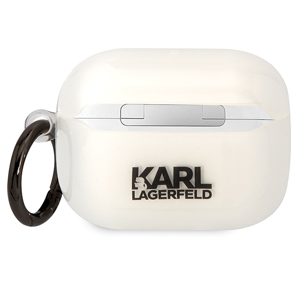Karl Lagerfeld dėklas AirPods Pro (1 gen.) – skaidrus