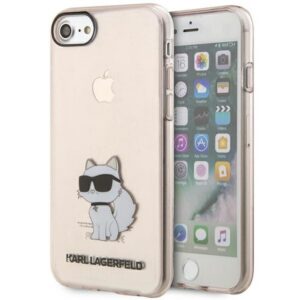 Karlas Lagerfeldas KLHCI8HNCHTCP iPhone 7/8/ SE 2020 / SE 2022 rožinis/rožinis kietas dėklas Ikonik Choupette