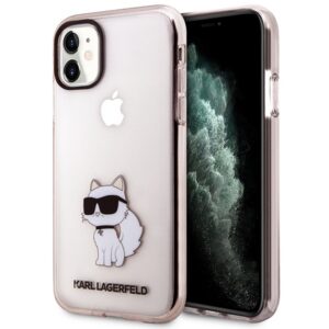 Karl Lagerfeld dėklas iPhone 11/XR – rožinis