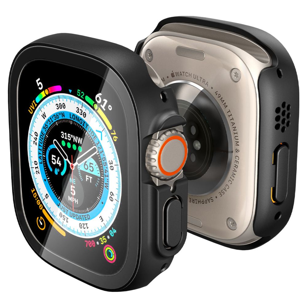 Dėklas Spigen Thin Fit 360 Apple Watch Ultra 1 / 2 (49 mm), juodas