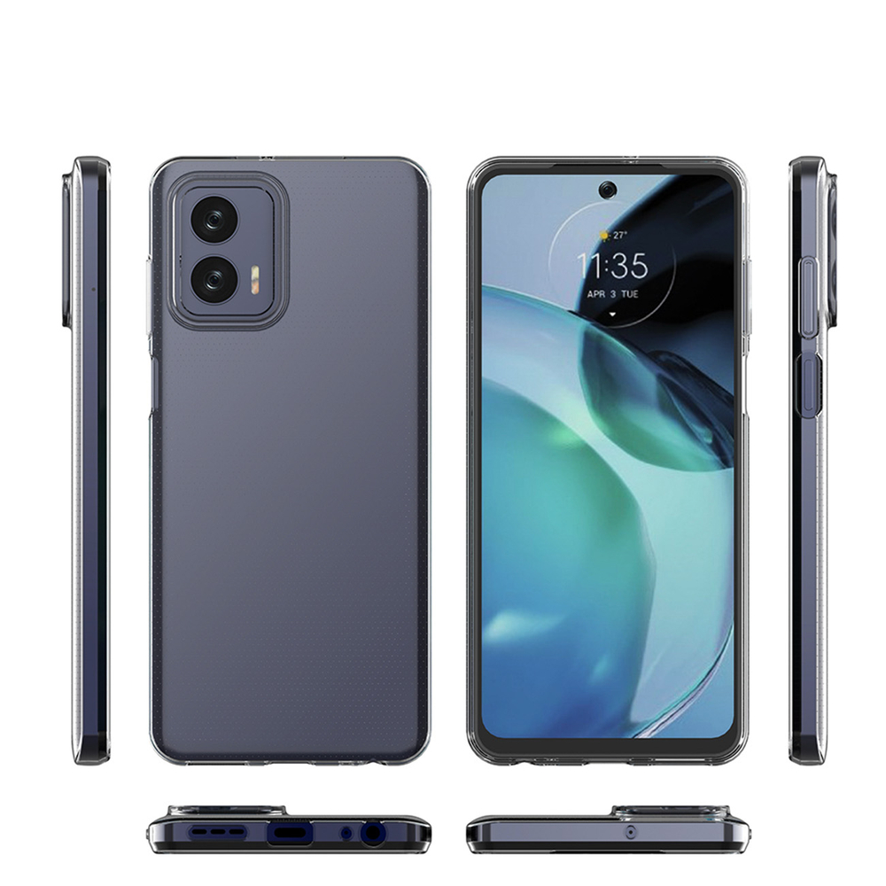 Ultra Clear 0.5mm dėklas, skirtas Motorola Moto G73 5G plonas dangtelis skaidrus