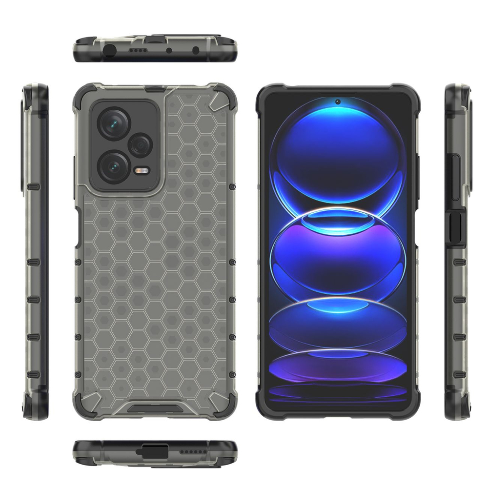 Šarvuotas dėklas Xiaomi Redmi Note 12 Pro+ – juodas