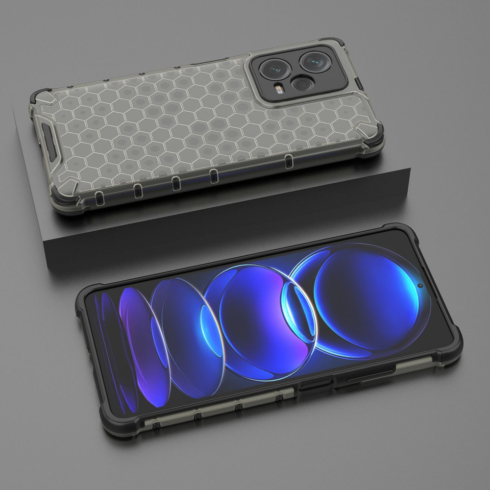 Šarvuotas dėklas Xiaomi Redmi Note 12 Pro+ – juodas