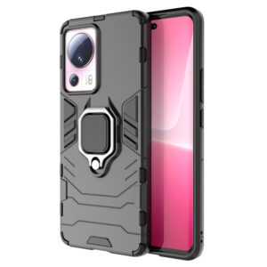 Ring Armor dėklas Xiaomi 13 Lite – juodas, su žiedu