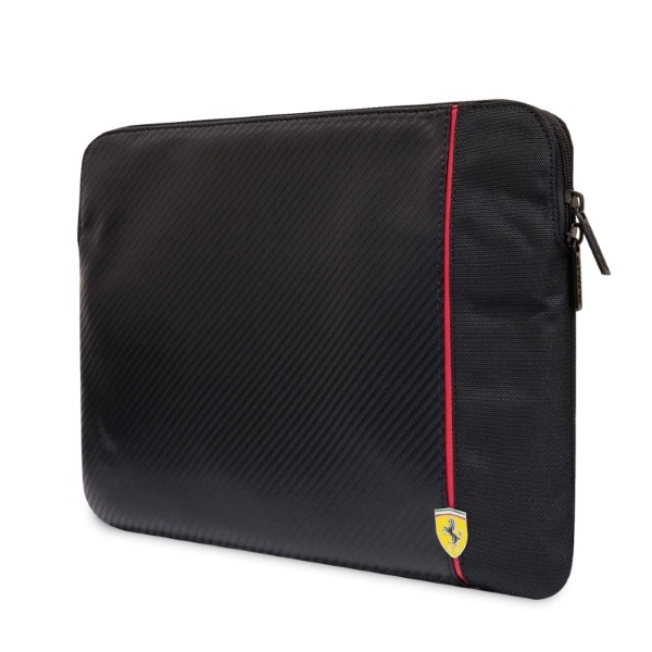 Ferrari Carbon&Smooth dėklas 14" nešiojamajam kompiuteriui - juodas