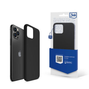 3mk silikoninis dėklas, skirtas iPhone 11 Pro Max – juodas