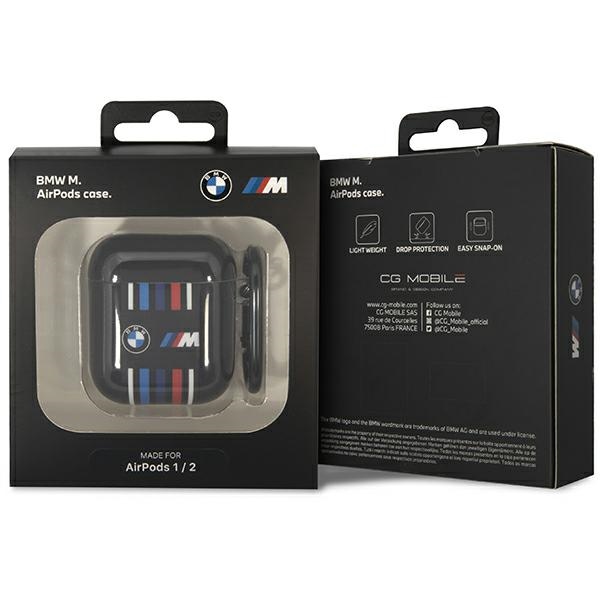 BMW AirPods 1/2 dėklas – juodas, M linijos