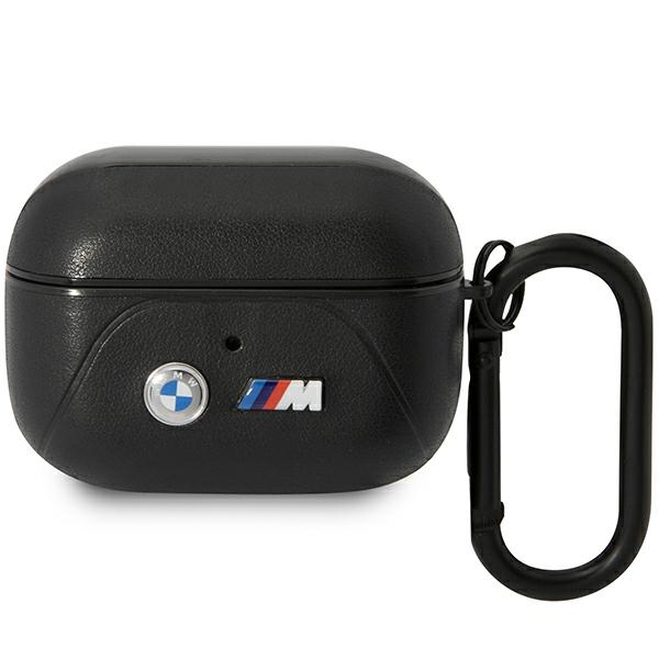 BMW Leather Curved Line AirPods Pro dėklas – juodas