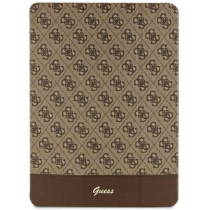 Guess 4G Stripe Allover dėklas, skirtas iPad Pro 12.9" - rudas