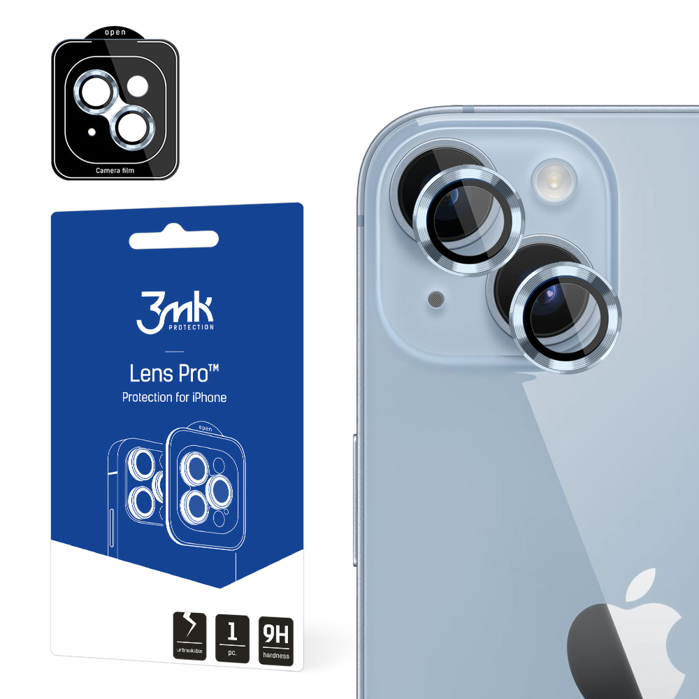 3mk Lens Protection Pro fotoaparato dangtelis iPhone 14 - mėlynas