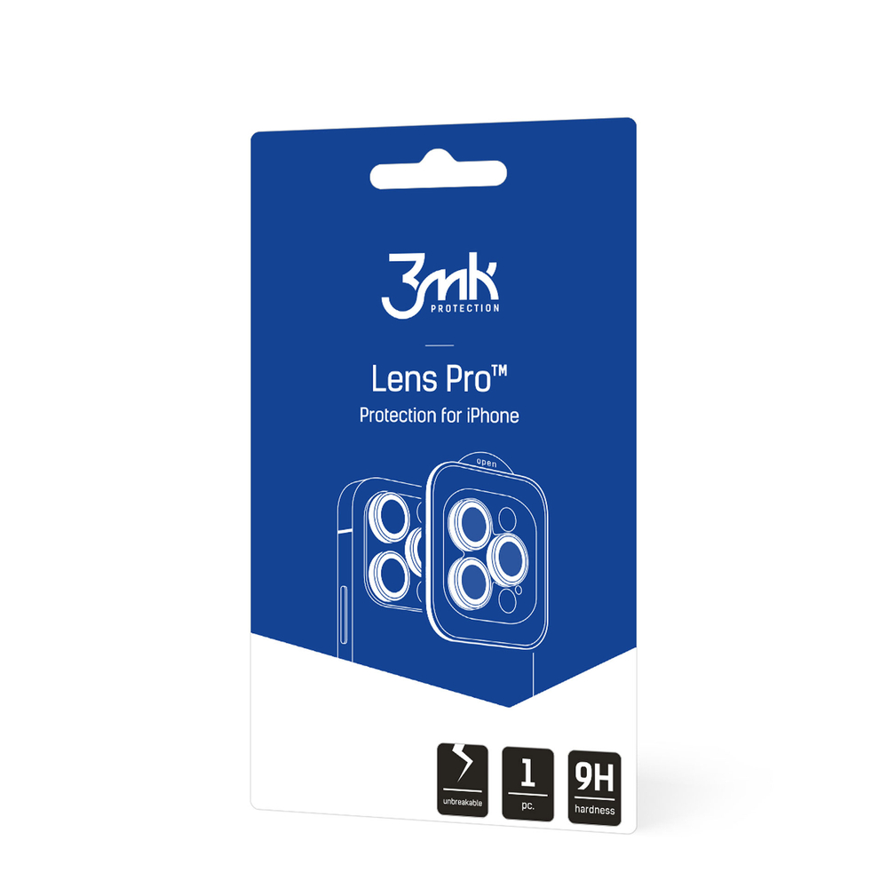 3mk Lens Protection Pro fotoaparato dangtelis iPhone 14 - mėlynas
