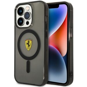 Ferrari MagSafe dėklas iPhone 14 Pro – juodas