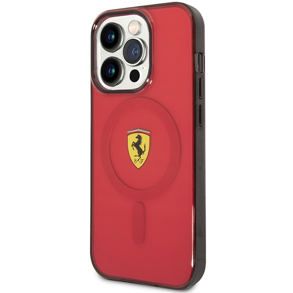 Ferrari MagSafe dėklas iPhone 14 Pro – raudonas