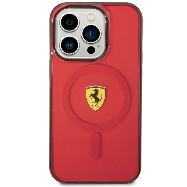 Ferrari MagSafe dėklas iPhone 14 Pro – raudonas