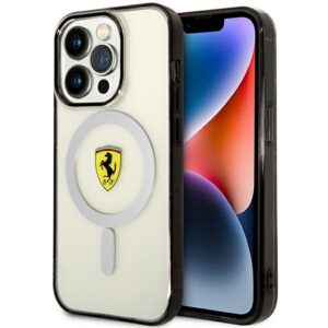 Ferrari skaidrus MagSafe dėklas iPhone 14 Pro Max