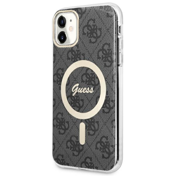 Guess 4G MagSafe dėklas iPhone 11 – juodas