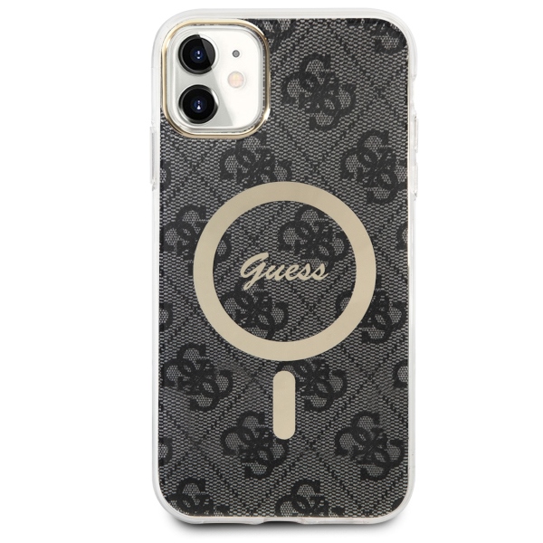 Guess 4G MagSafe dėklas iPhone 11 – juodas