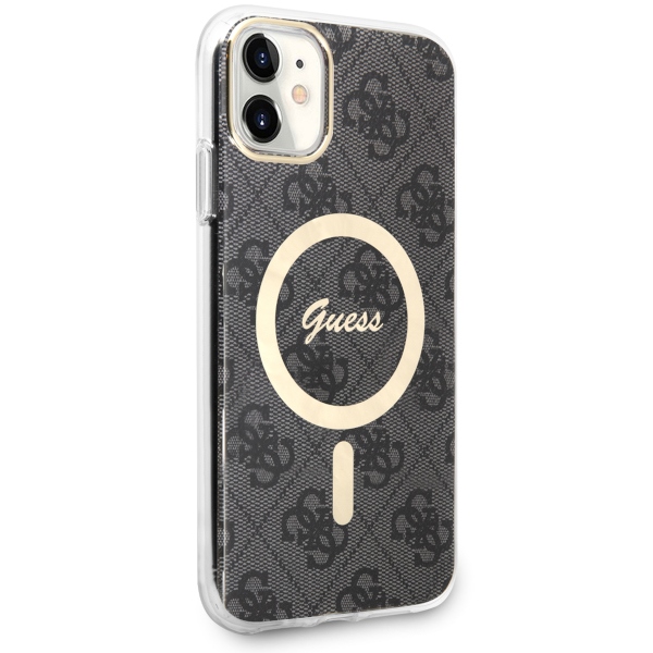 Guess 4G MagSafe dėklas iPhone 11 – juodas