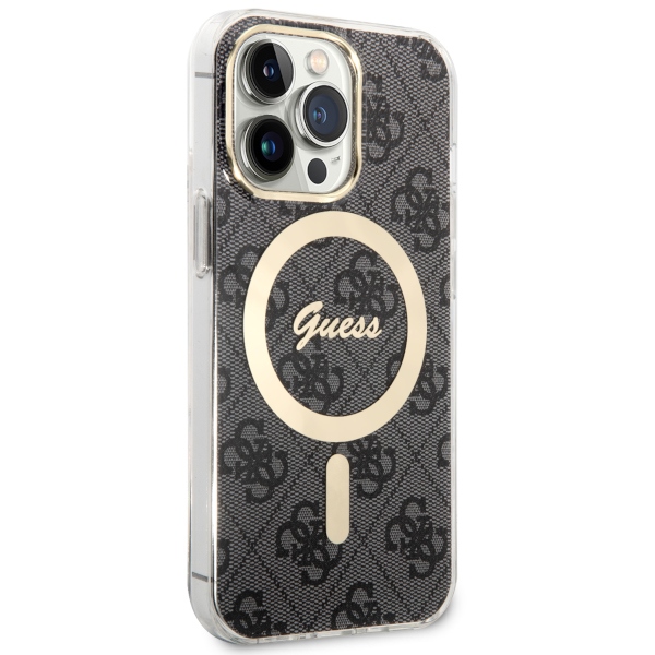 Guess MagSafe dėklas iPhone 13/13 Pro – juodas