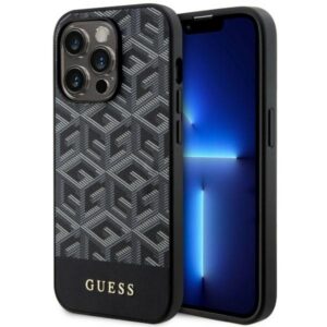 Guess MagSafe dėklas iPhone 14 Pro – juodas