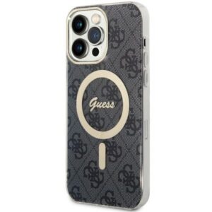 Guess MagSafe dėklas iPhone 14 Pro Max – juodas