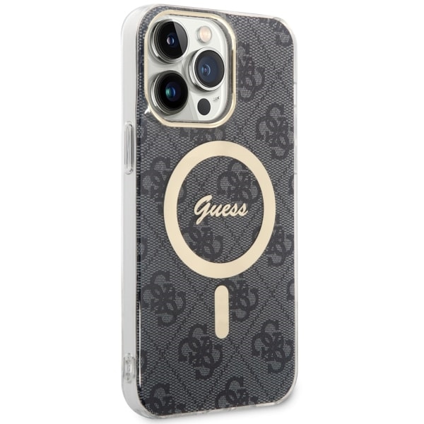 Guess MagSafe dėklas iPhone 14 Pro Max – juodas