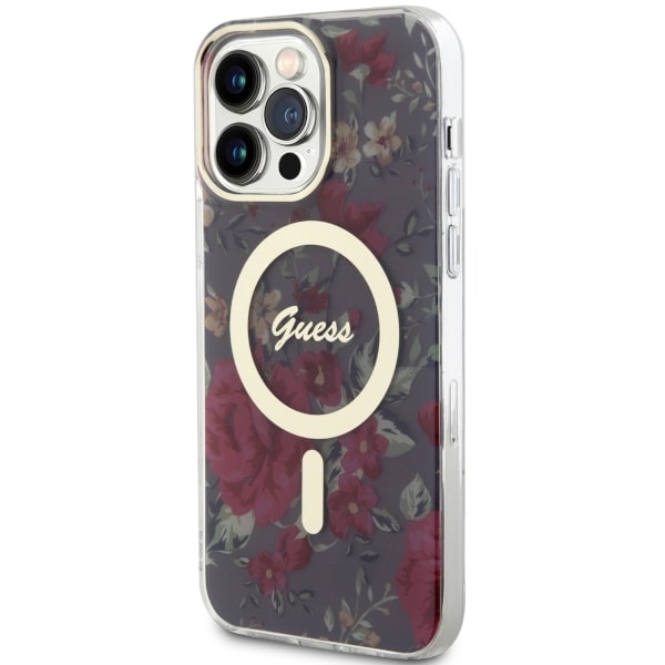 Guess MagSafe dėklas iPhone 14 Pro Max – žalias/khaki
