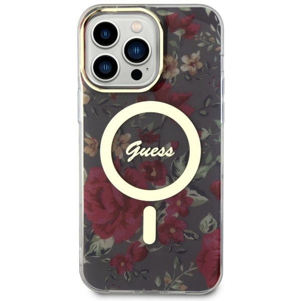 Guess MagSafe dėklas iPhone 14 Pro Max – žalias/khaki