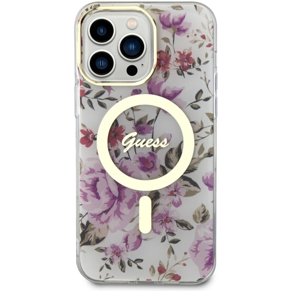 Guess MagSafe dėklas iPhone 14 Pro Max – skaidrus