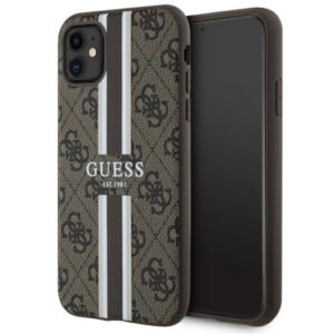 Guess MagSafe dėklas iPhone 11/XR – rudas