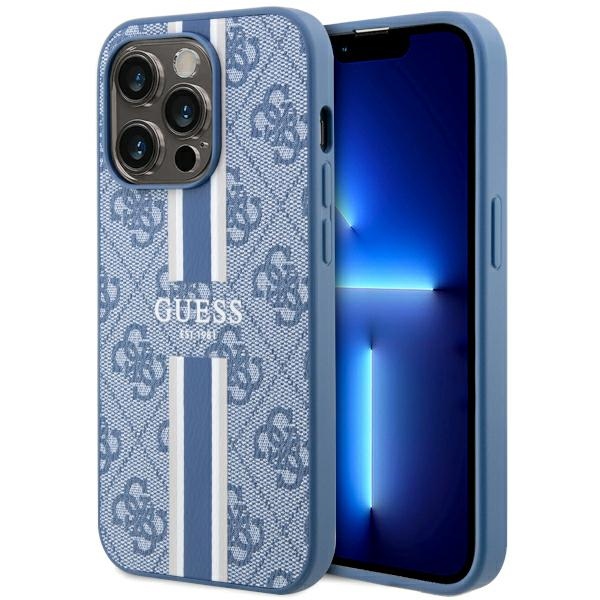 Guess MagSafe dėklas iPhone 14 Pro – mėlynas