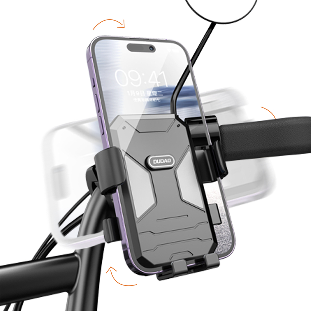 Dudao F7C dviračio / motociklo telefono laikiklis - juodas