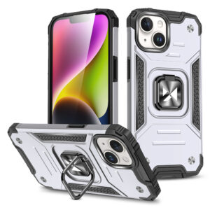 Wozinsky Ring Armor dėklas iPhone 15 Plus – sidabrinis