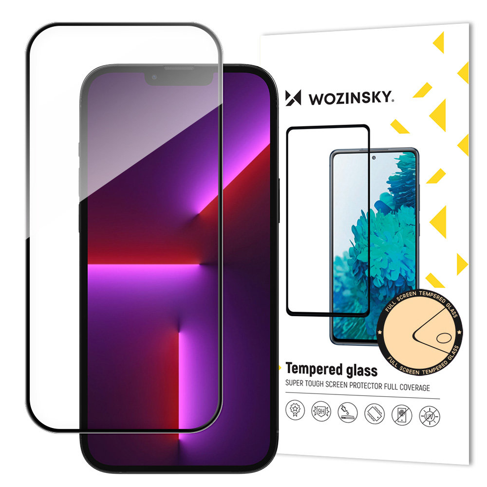 Wozinsky Full Glue grūdintas stiklas iPhone 15 Plus – juodas