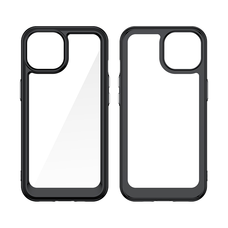 Sustiprintas dėklas iPhone 15 Plus Outer Space – raudonas