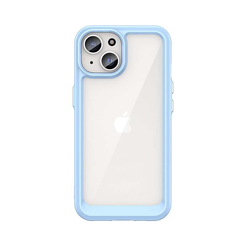 Sustiprintas dėklas iPhone 15 Plus Outer Space – mėlynas