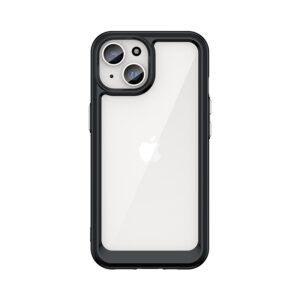 Sustiprintas dėklas iPhone 15 Plus Outer Space – juodas