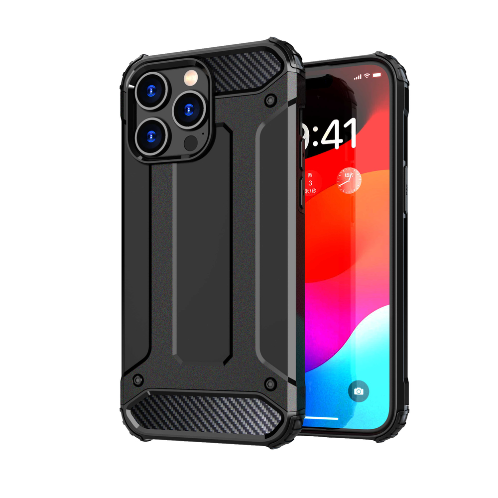 Hibridinis dėklas iPhone 15 Pro „Hybrid Armor“ – mėlynas