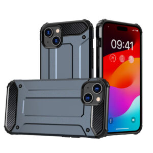 Hibridinis „Hybrid Armor“ dėklas iPhone 15 Plus – mėlynas