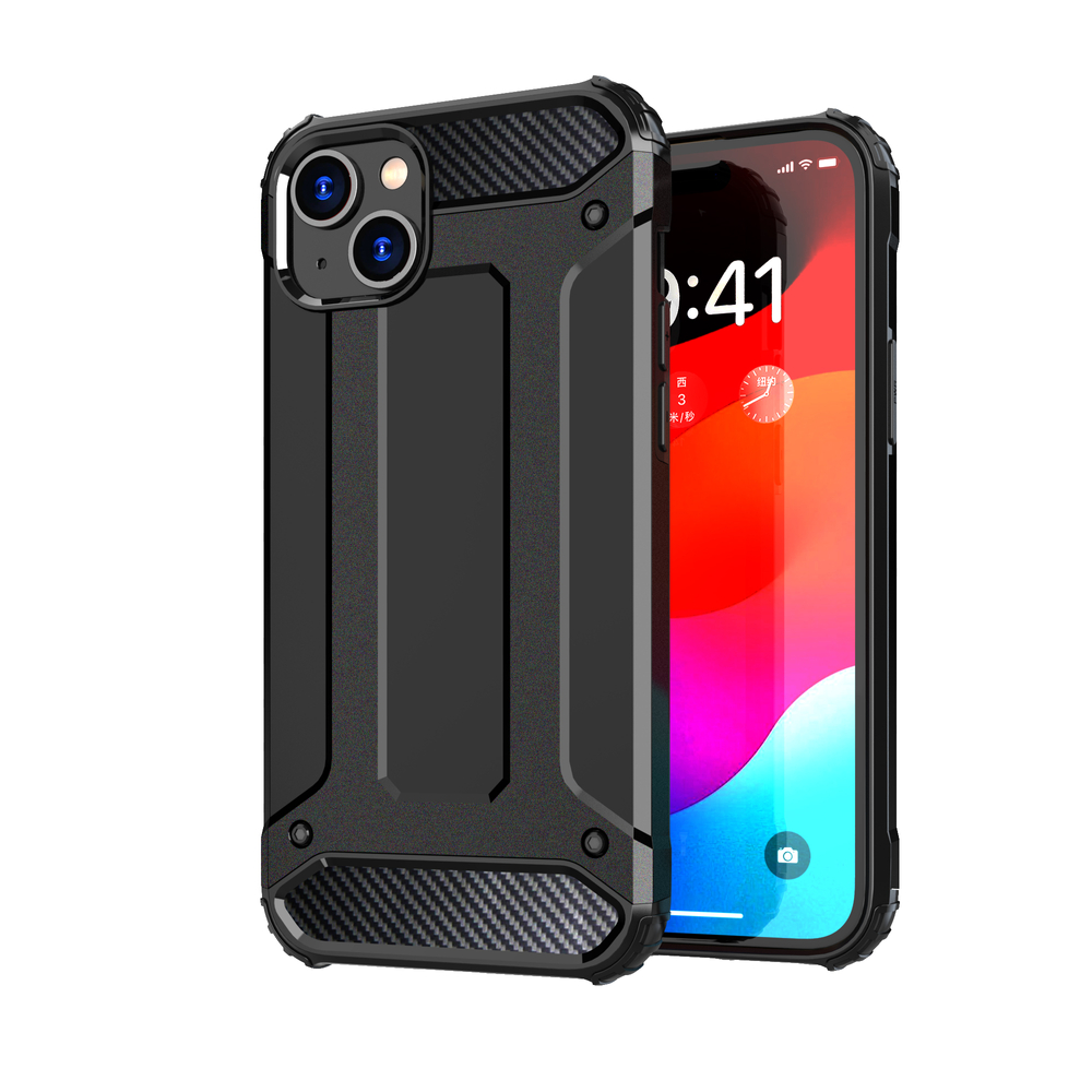 Hibridinis „Hybrid Armor“ dėklas iPhone 15 Plus – mėlynas