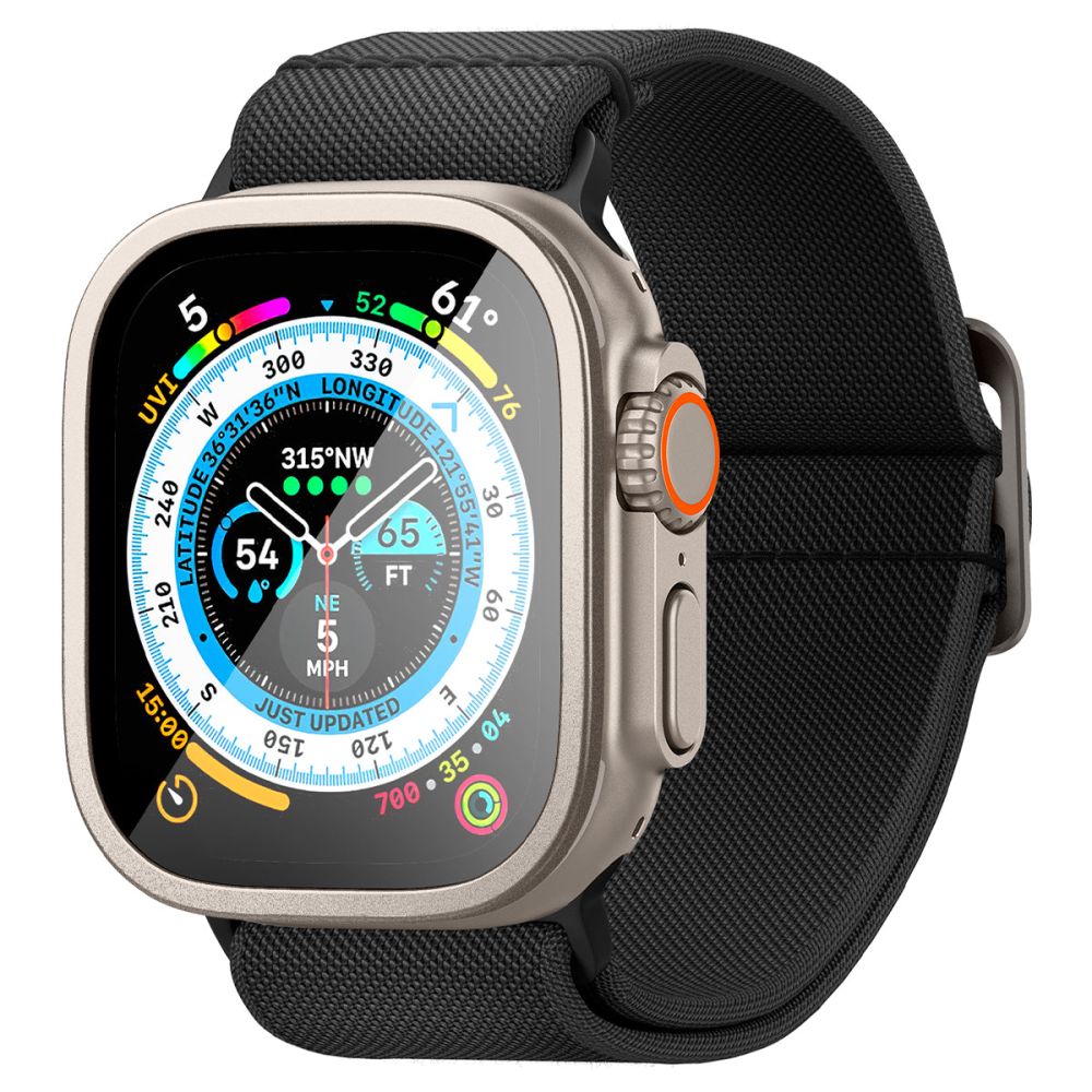 Apsauginis stiklas Spigen Glas.tR Slim Pro Apple Watch Ultra 1/2 (49 mm), titano spalvos