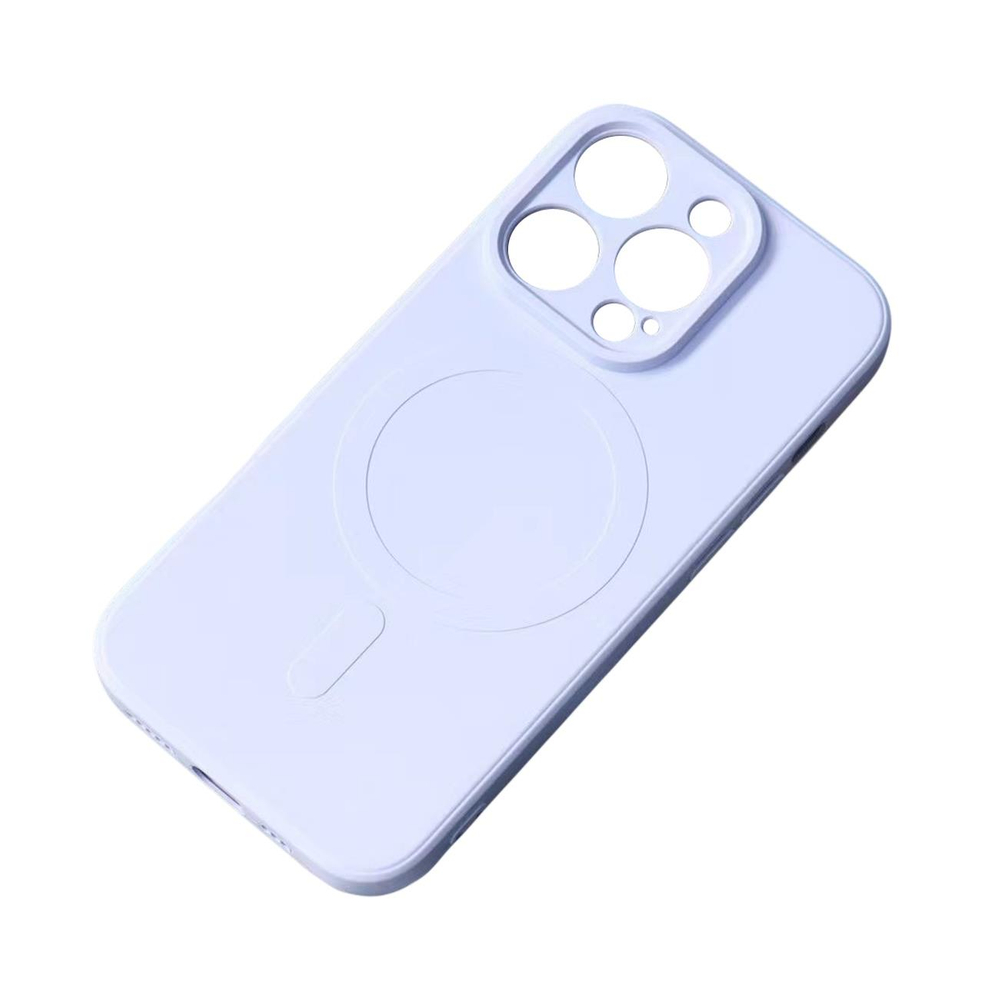 MagSafe silikoninis dėklas iPhone 15 Pro – mėlynas